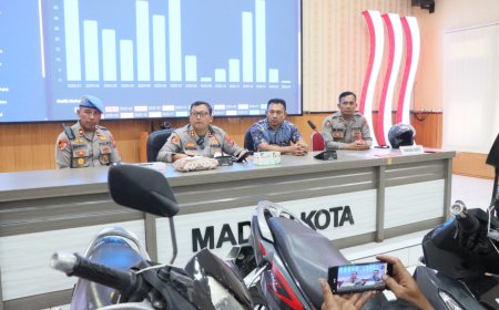 Polisi Ungkap Dua Kasus Pencurian Motor di Madiun Kota