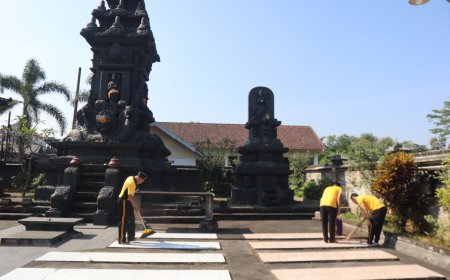 Tempat Ibadah Bersih dan Nyaman Berkat Bakti Religi Polres Malang