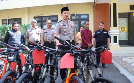 Tim URC Berhasil Mengamankan Pelaku Pencurian Sepeda Beserta Barang Bukti